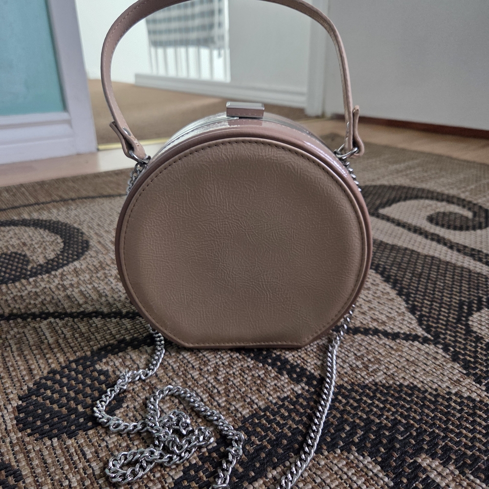 Aldo Round Top-Handle Mini Bag in Blush Taupe